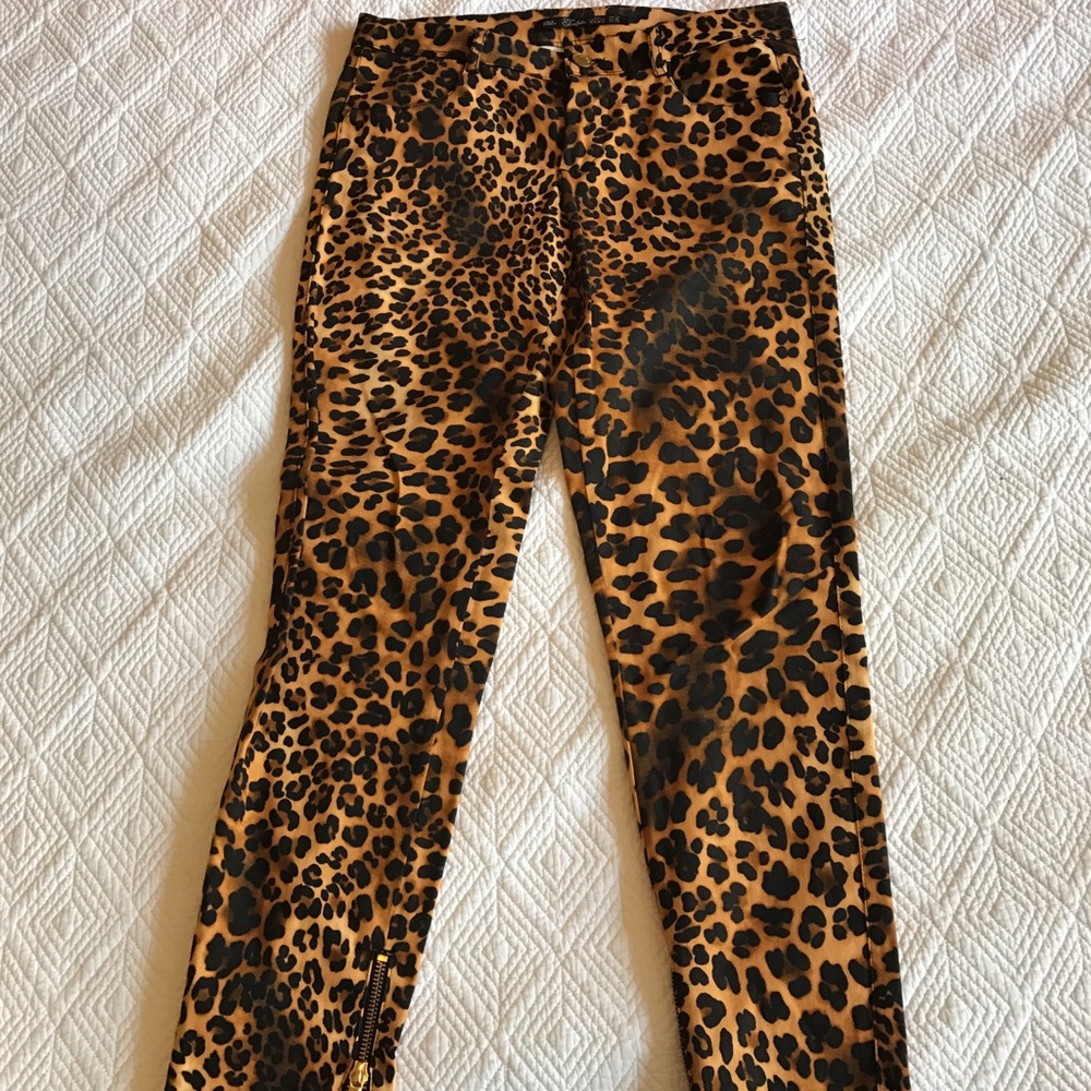 Zara Leopard Skinnies